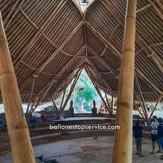 jasa pasang rumah bambu di bali